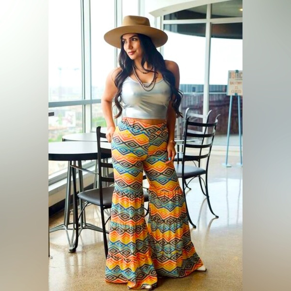 Aztec Wide Leg Pants